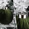 Christmas Tree Ornaments Velvet Balls - Pack of 15pcs Shatterproof Xmas Bulbs Decorations Set - Multicolor Green Brown Neutral, 80mm 3.15 inch